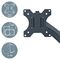 Leitz - Ergo Monitor arm space-saving dual - Dark grey / Computers