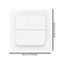 Eglo Connect. Z Wall Switch features a plastic structure in a white finish / Electronics | Techbox