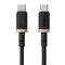 Baseus Dura Type C to Type C 100 W fast charging cable 1 m Black, Gold | Techbox