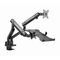 Gembird MA-DA3-02 Desk mounted adjustable monitor arm with notebook tray (full-motion), 17”-32”, up to 8 kg - Stands & Accessories - Monitors & Mounts - Techbox