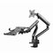 Gembird MA-DA3-02 Desk mounted adjustable monitor arm with notebook tray (full-motion), 17”-32”, up to 8 kg - Stands & Accessories - Monitors & Mounts - Techbox