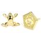 Harry Potter Chocolate Frog gold plated stud earrings