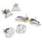 Harry Potter Deathly Hallows Golden Snitch Platform earrings set