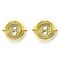 Harry Potter Time Turner gold plated stud earrings