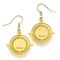 Harry Potter Time Turner gold plated stud earrings