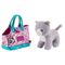 Hand bag + plush pink Coco gat 28cm