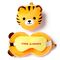 Resteazzz Adoramals Tiger travel pillow eye mask - Merchandise Linens - Various - Techbox