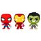 Pocket POP blister 3 figures Marvel Spiderman Hulk Iron Man |  Techbox