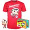 Set figure POP & Tee Back DC Comics Superman Exclusive Flocked - Funko POP - Collectibles - Techbox