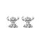 Disney Stitch earrings silver