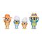 Bluey assorted pack 4 figures