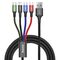 Cable USB Baseus Fast 4in1 2xUSB-C / Lightning / Micro 3.5A 1.2m (black) | Techbox