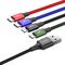 Cable USB Baseus Fast 4in1 2xUSB-C / Lightning / Micro 3.5A 1.2m (black) | Techbox