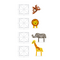 MAGNA-TILES - Safari 25 Piece Set (90220) / Toys