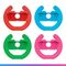 Oniverse Nsw2 Pack Of 4 Racing Wheel Controller Holders / Nintendo Switch 2 - Nintendo Switch 2 Accessories - Accessories for Consoles - Techbox