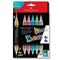 Faber-Castell - Black Edition Shake & Paint Acrylic Markers Set of 6 (Metallic Colours) (285517) / Toys