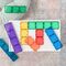 Connetix - Rainbow Rectangle Pack - 18 Pieces (CT-R-00018-RE) / Toys