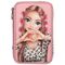 TOPModel - Triple Pencil Case With Bow LEOHEART - Pink / Toys |  Techbox