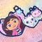 Gabbys Dolls House winter set snood hat gloves