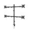 Gembird MA-D4-01 Adjustable desk 4-display mounting arm (rotate, tilt, swivel), 13”-32”, up to 10kg per screen | Techbox