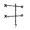 Gembird MA-D4-01 Adjustable desk 4-display mounting arm (rotate, tilt, swivel), 13”-32”, up to 10kg per screen | Techbox