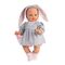 Asi - Koke doll in gray dress with a hood with rabbit ears / Toys