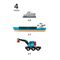BRIO - Freight Ship and Crane (33534) / Toys