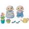 Sylvanian Families - Flower Garden Set - Flora Rabbit Brother & Sister (5736) / Toys