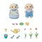 Sylvanian Families - Flower Garden Set - Flora Rabbit Brother & Sister (5736) / Toys
