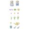 Sylvanian Families - Flower Garden Set - Flora Rabbit Brother & Sister (5736) / Toys