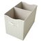 3 Sprouts - Recycled Folding Toy Chest - Gingham Beige / Baby and Children