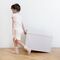 3 Sprouts - Recycled Folding Toy Chest - Gingham Beige / Baby and Children