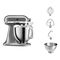 KitchenAid ARTISAN 5KSM185PS Stand mixer 300 W Silver - Food Processors - Food preparation - Techbox