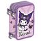 Hello Kitty Kuromi Purple triple pencil case |  Techbox
