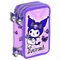 Hello Kitty Kuromi Purple triple pencil case |  Techbox