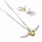 Harry Potter Golden Snitch necklace and earrings set