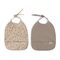 Filibabba - Bib with ties 2-pack - Little Wonders + Warm Grey - 6-36 m / Baby and Children