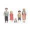 Lundby - Family Mom, Dad, 2 Children & 1 Baby (18036) / Toys