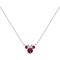 Disney Minnie July sterling silver necklace