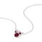 Disney Minnie July sterling silver necklace