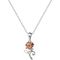 Disney Beauty and the Beast Rose sterling silver necklace