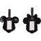 Disney Mickey & Minnie set of 2 luggage labels
