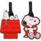 Peanuts Snoopy set of 2 luggage labels
