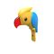 Winkee - Citrus Peeler Parrot - Yellow, Blue, Red / Gadgets