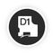 DYMO D1 Standard - Black on White - 12mm - Label Printer Cartridges - Inks - Techbox
