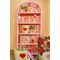 Rice - Small Square Raffia Basket with Handles - Hearts / Baby and Children