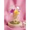 Disney Princess Rapunzel florals in a clonche with neon light