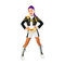Rubies - K-Pop Classic Rumi Golden Costume -(134-140 cm) / Toys