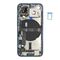 For iPhone/iPad (AP13M0024BLPSP-C) Rear Cover (Pulled C) incl. small parts - Blue, For iPhone 13 mini - Smartphone Covers & Frames - Smartphone - Techbox