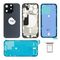 For iPhone/iPad (AP15P24BLP) Rear Cover - Blue Titanium (Pulled incl middle frame), for model iPhone 15 Pro (with buttons and without smallparts) - Smartphone Covers & Frames - Smartphone - Techbox